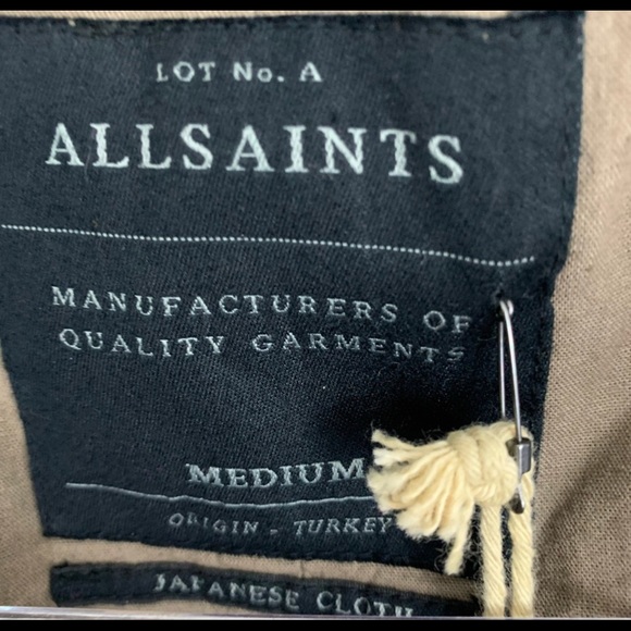 ALLSAINTS AINO KHAKI PARKA - Picture 4 of 6